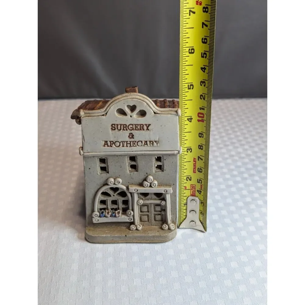 Vintage Windy Meadows Pottery Surgery & Apothecary Village House Figurine